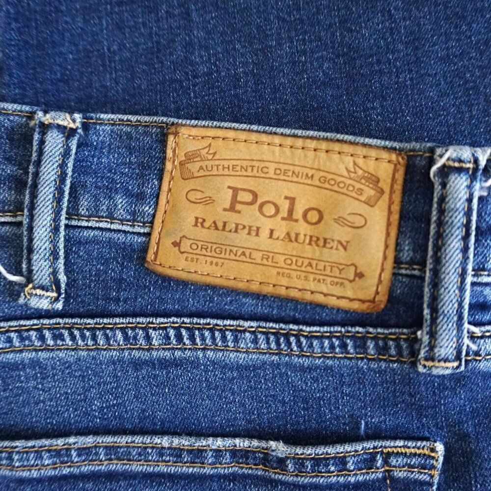 Polo Ralph Lauren Jeans Men Size 40x31 Varick Slim Straight Blue Denim Jeans - Picture 9 of 13